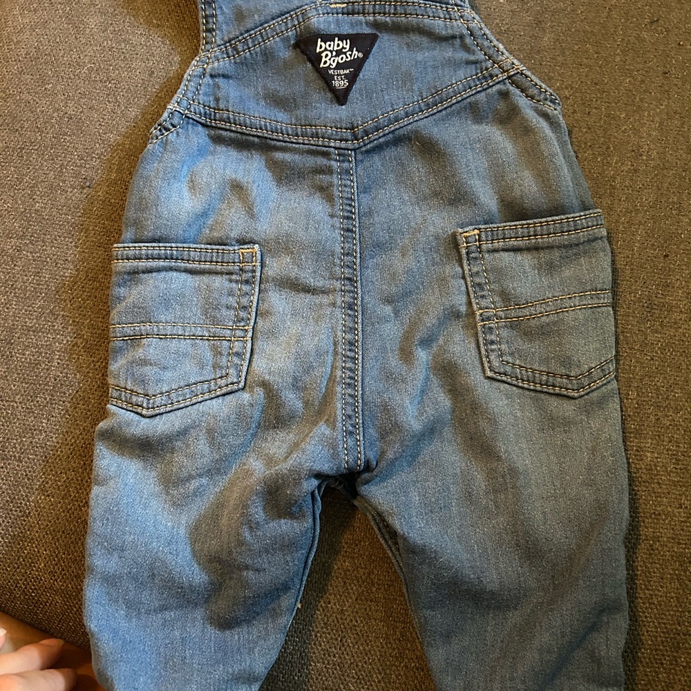 OshKosh B'gosh Blue Denim Overalls - Picture 3 of 3